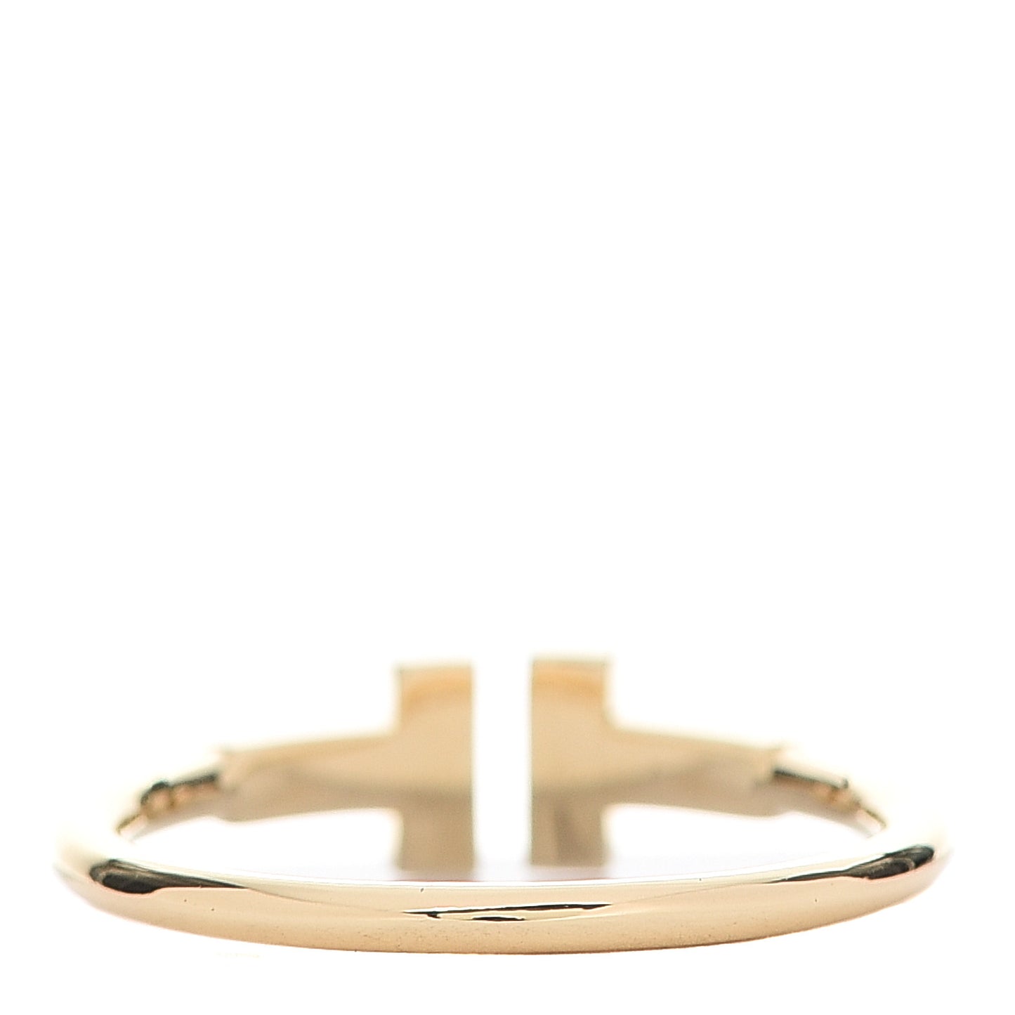 18K Yellow Gold Diamond T Wire Ring 57 8