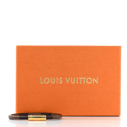 Louis Vuitton Damier Ebene Keep It Bracelet 19 5 of 5