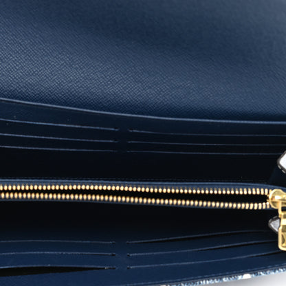 Louis Vuitton Monogram Jacquard Denim Sarah Wallet Bleu 5 of 8