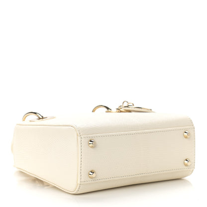 Christian Dior Lizard Mini Lady Dior White 4 of 9