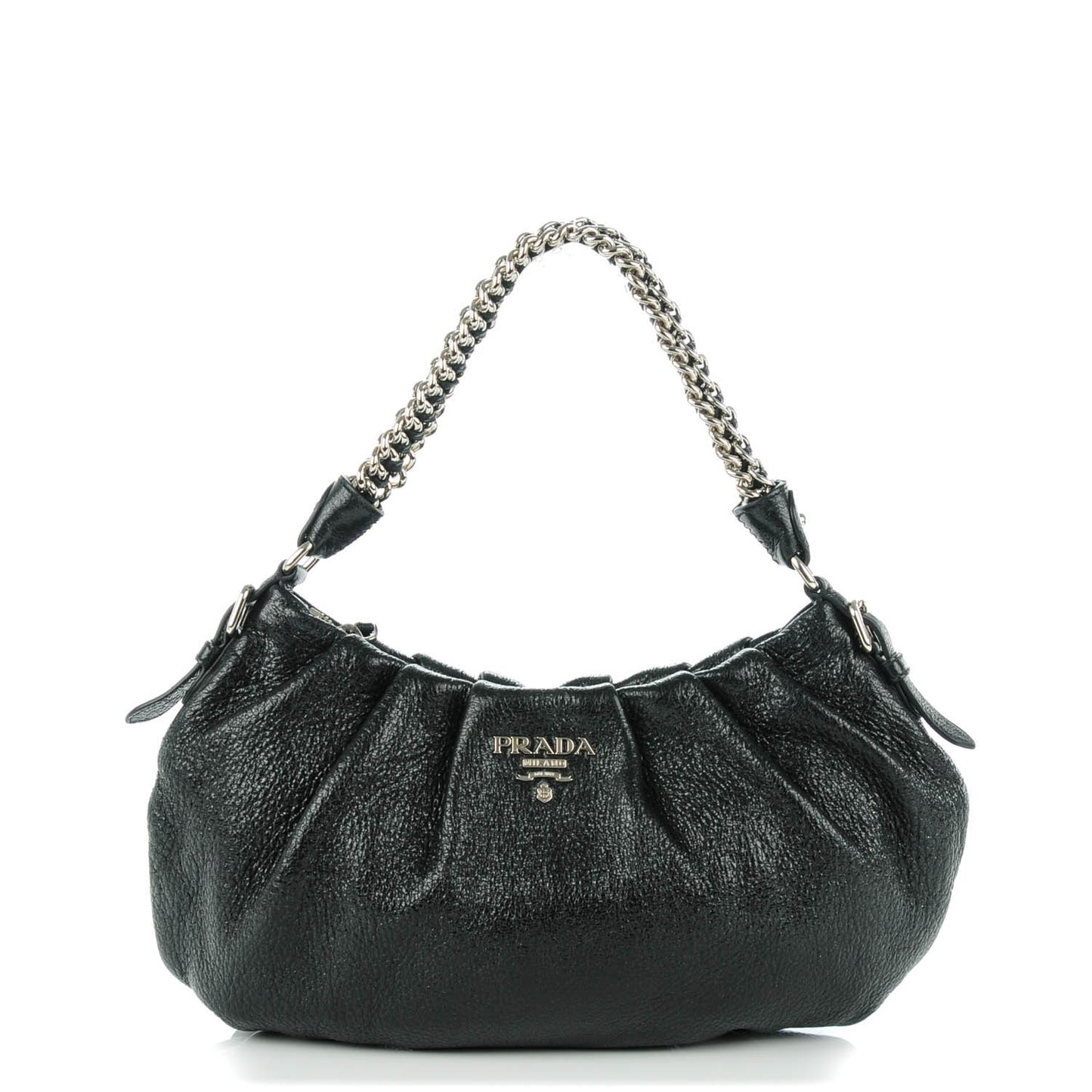 Cervo Lux Chain Hobo Nero Black