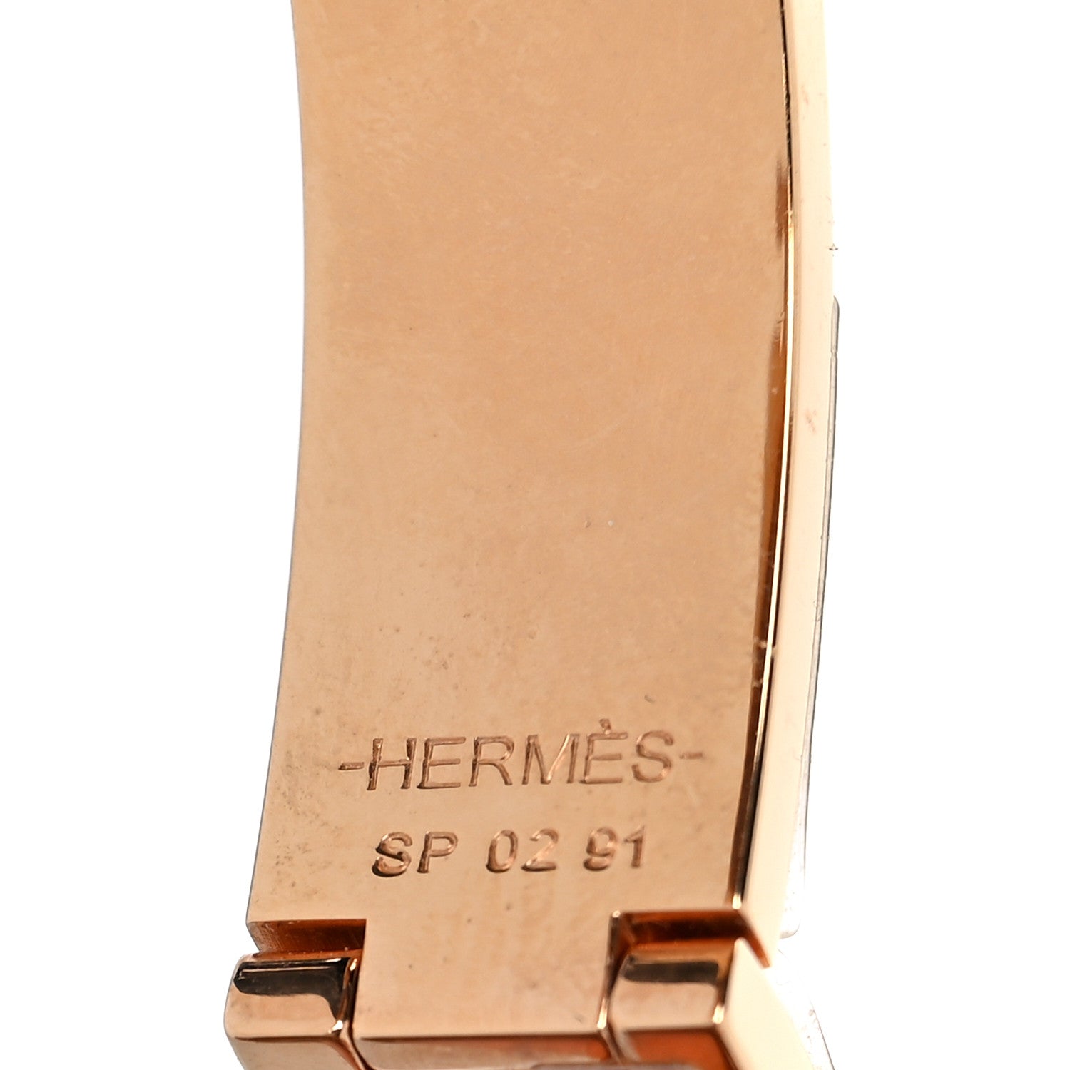 Hermes Enamel Narrow Clic Clac H Bracelet PM Rose Dragee 5 of 7
