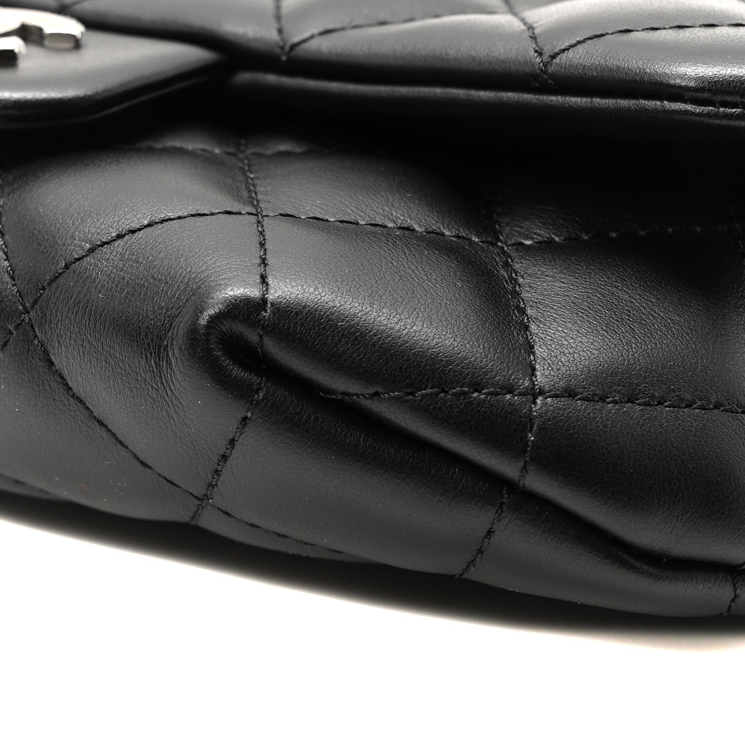 Chanel Calfskin Quilted CC Uniform Flap Belt Bag Black 10 of 10