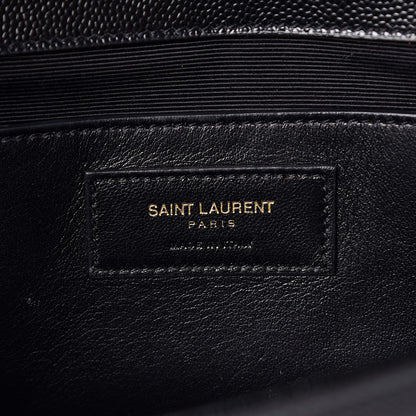 Saint Laurent Grain De Poudre Monogram Cassandre Clutch Black 6 of 6