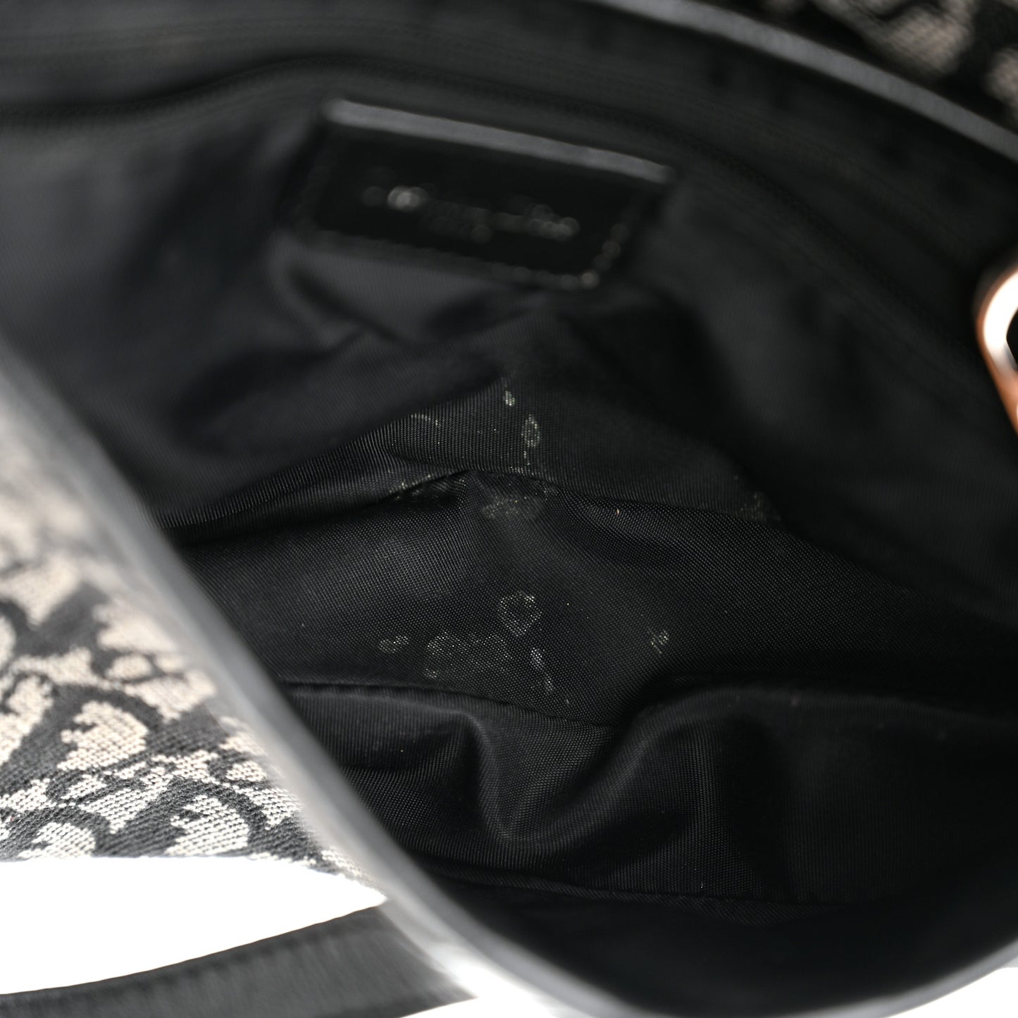 Monogram Saddle Bag Black