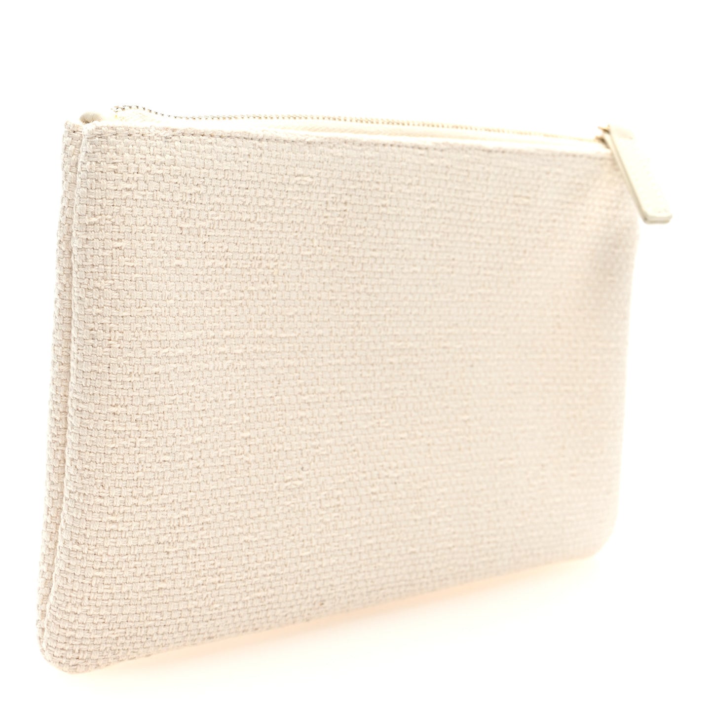 Mixed Fibers Chanel 22 Removable Pouch White