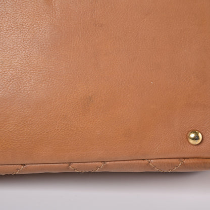 Chanel Calfskin Quilted Retro Chain Accordion Flap Dark Beige 13 of 22