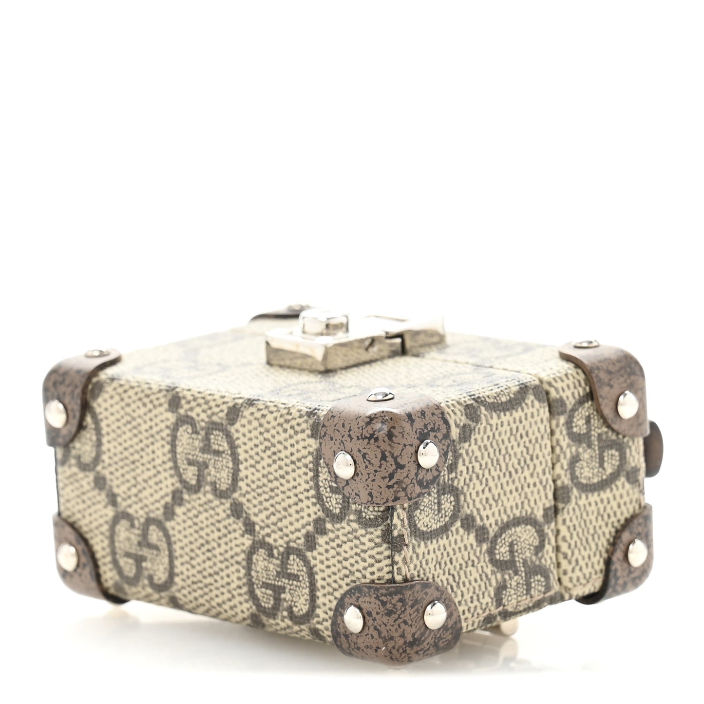 GG Supreme Monogram AirPods Pro Case Beige Ebony