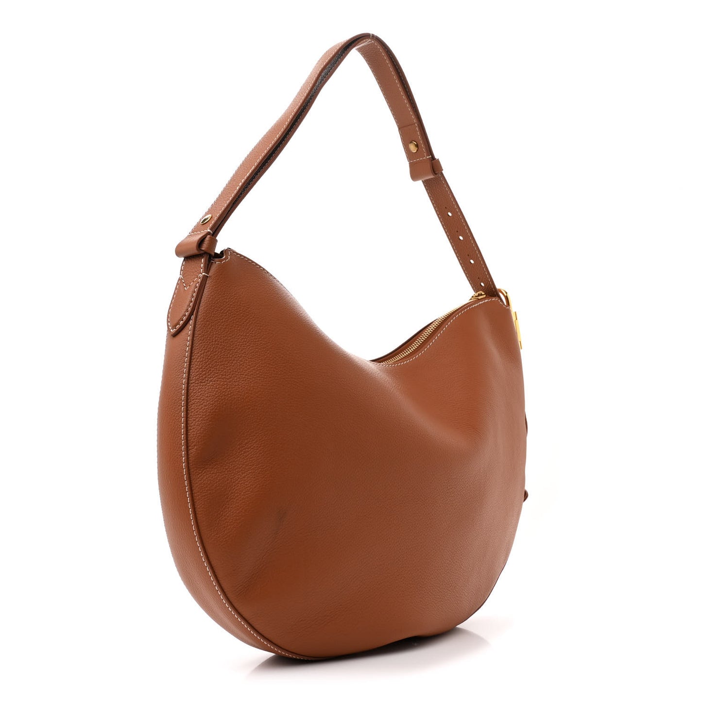 Calfskin Low Key Cookie MM Cognac