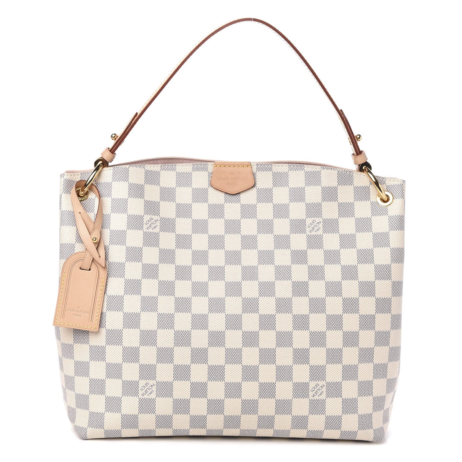 Louis Vuitton Damier Azur Graceful PM Rose Ballerine 1 of 12