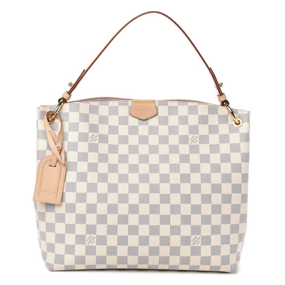Louis Vuitton Damier Azur Graceful PM Rose Ballerine 1 of 12