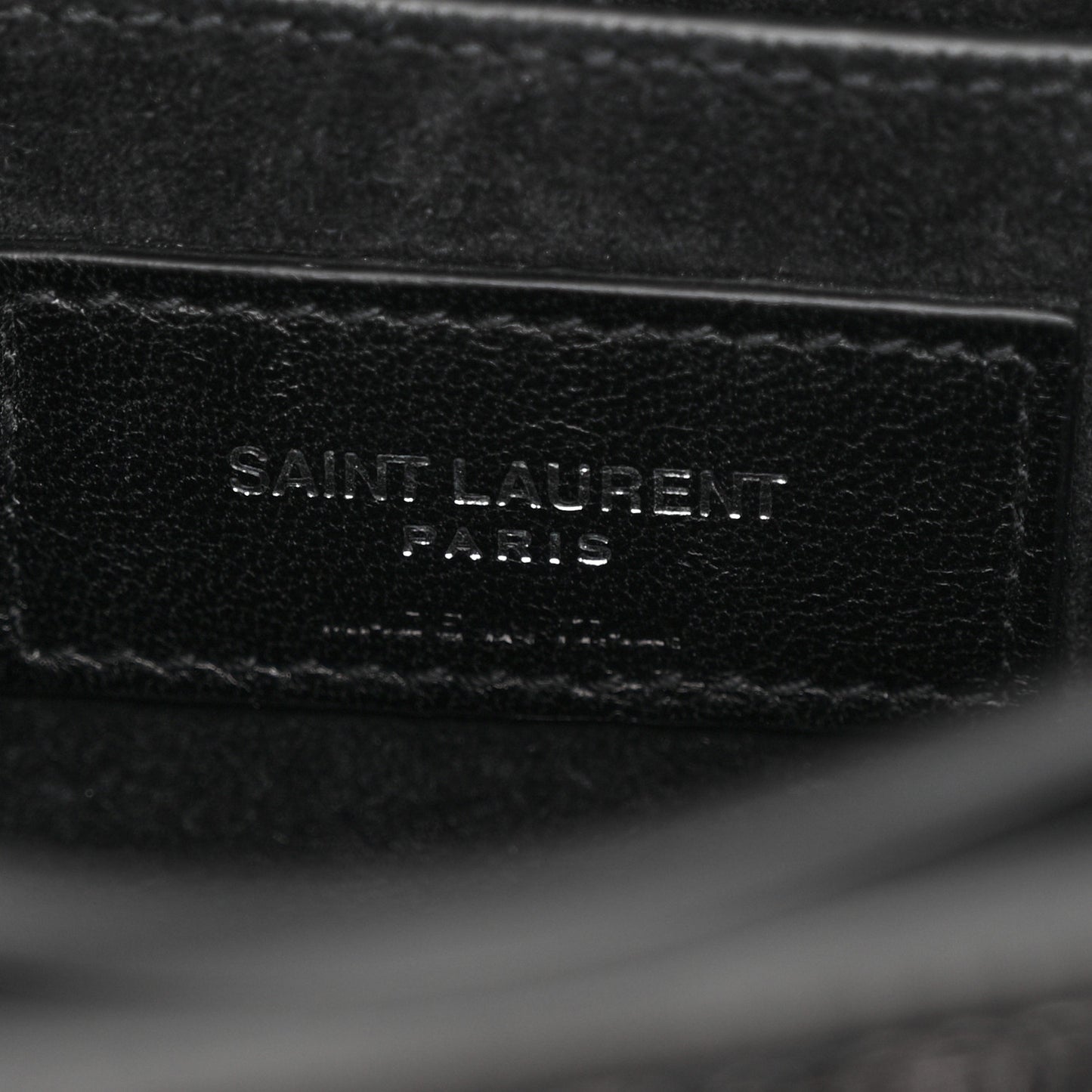 Calfskin Crocodile Embossed Medium Monogram Sunset Black