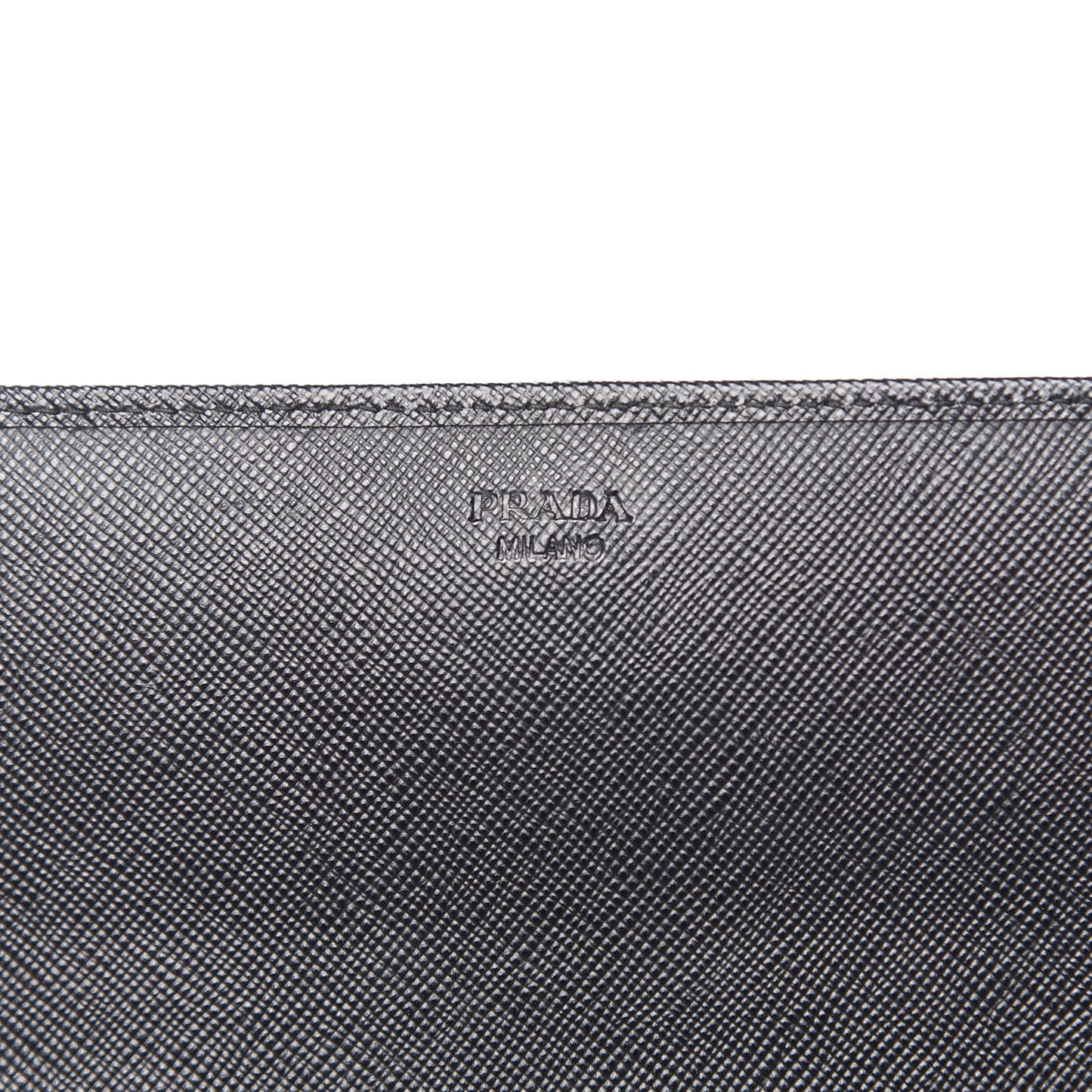 Saffiano Metal Oro Chain Wallet Black