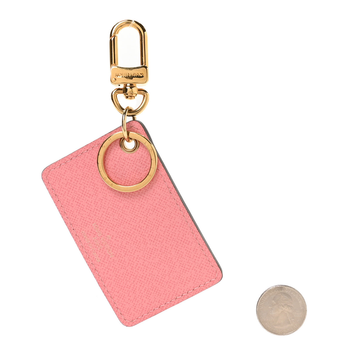 Louis Vuitton Monogram Illustre Bag Charm Key Ring Rose 2 of 5