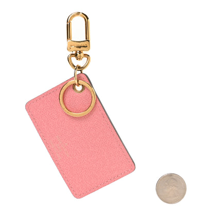 Louis Vuitton Monogram Illustre Bag Charm Key Ring Rose 2 of 5
