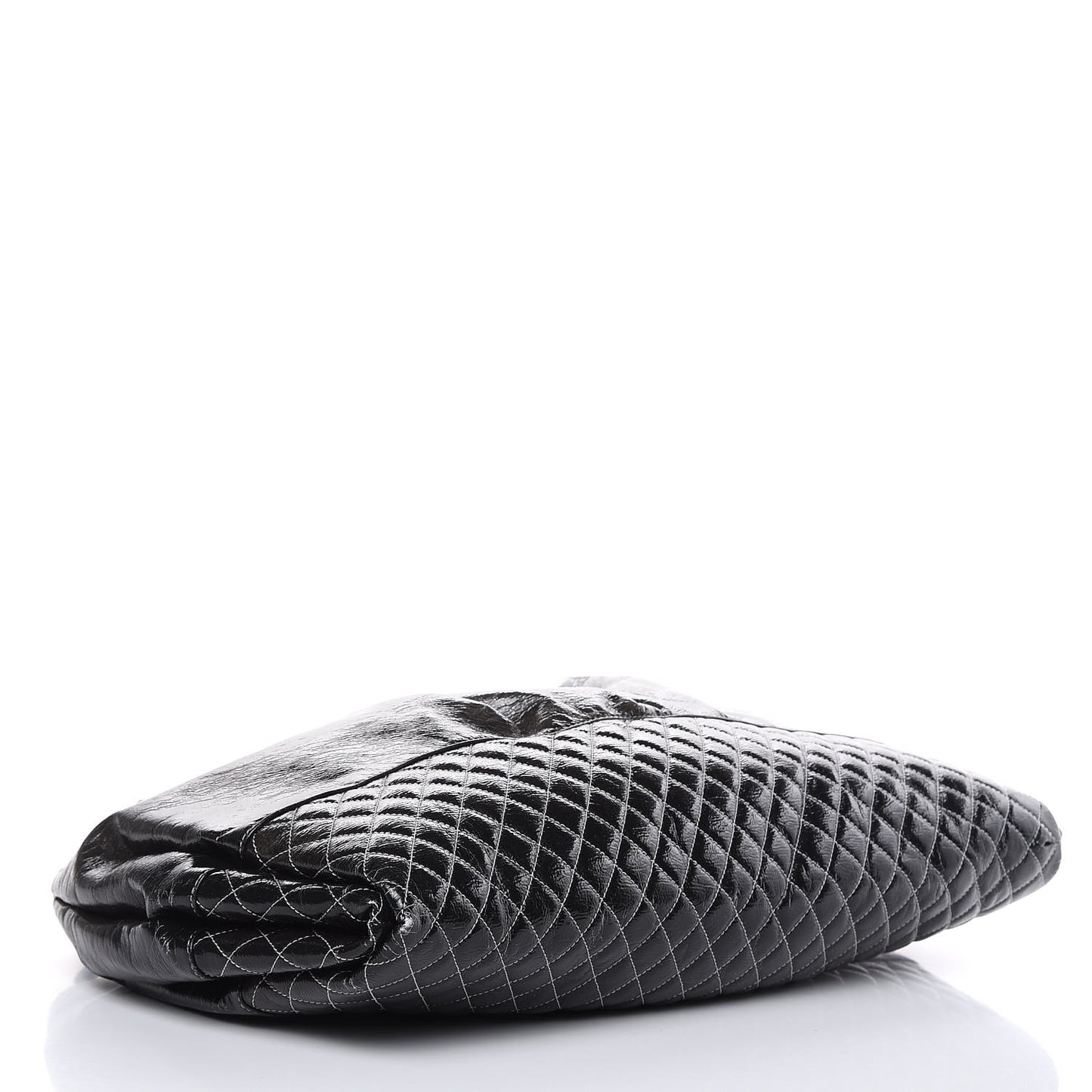 Vinyl Quilted Melrose Degrade Tote Black