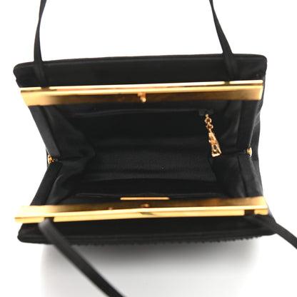 Judith Leiber Satin Butterfly Evening Clutch Black 6 of 16