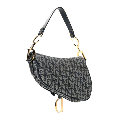Christian Dior Monogram Saddle Bag Blue 2 of 4