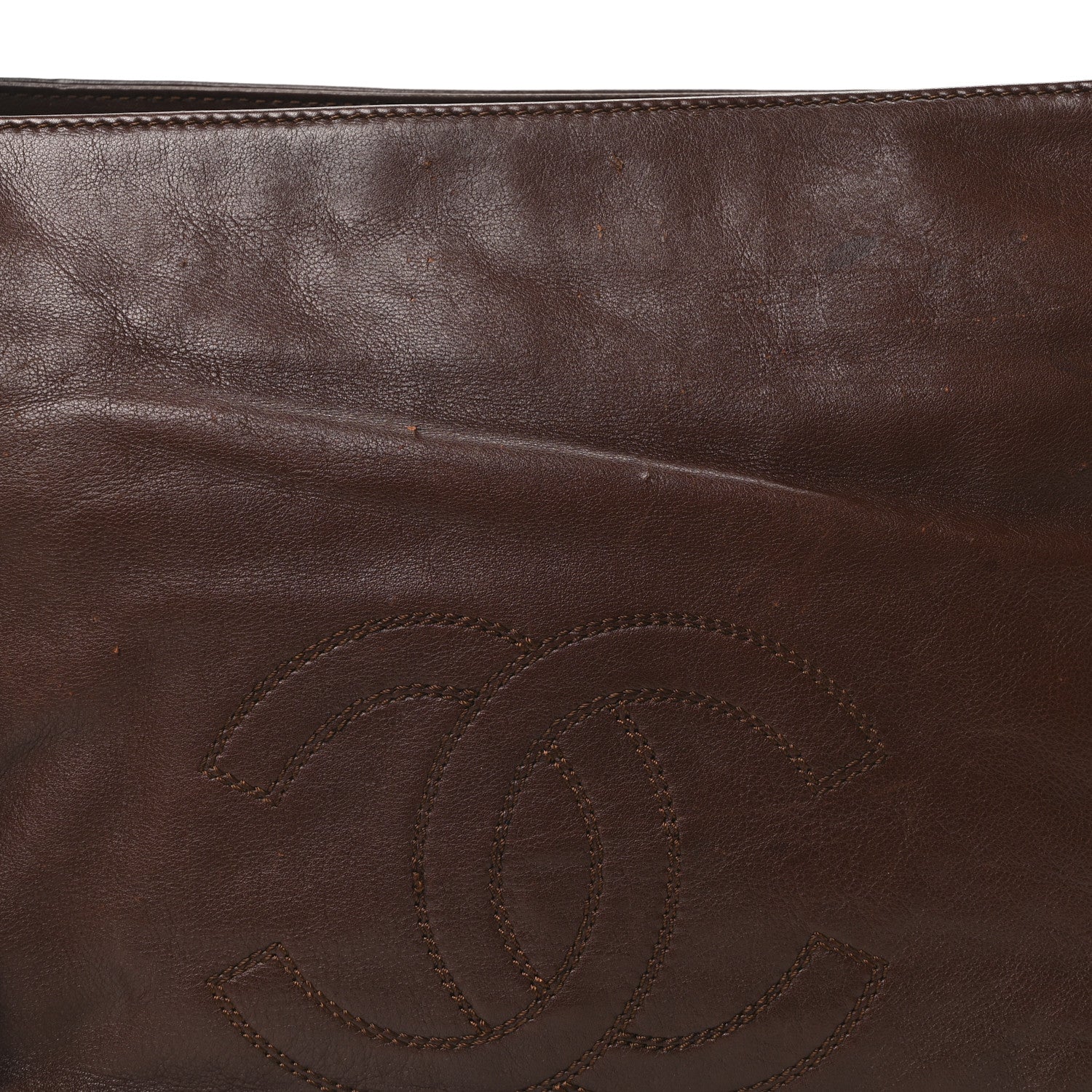 Chanel Lambskin CC Tassel Shoulder Bag Brown 8 of 10