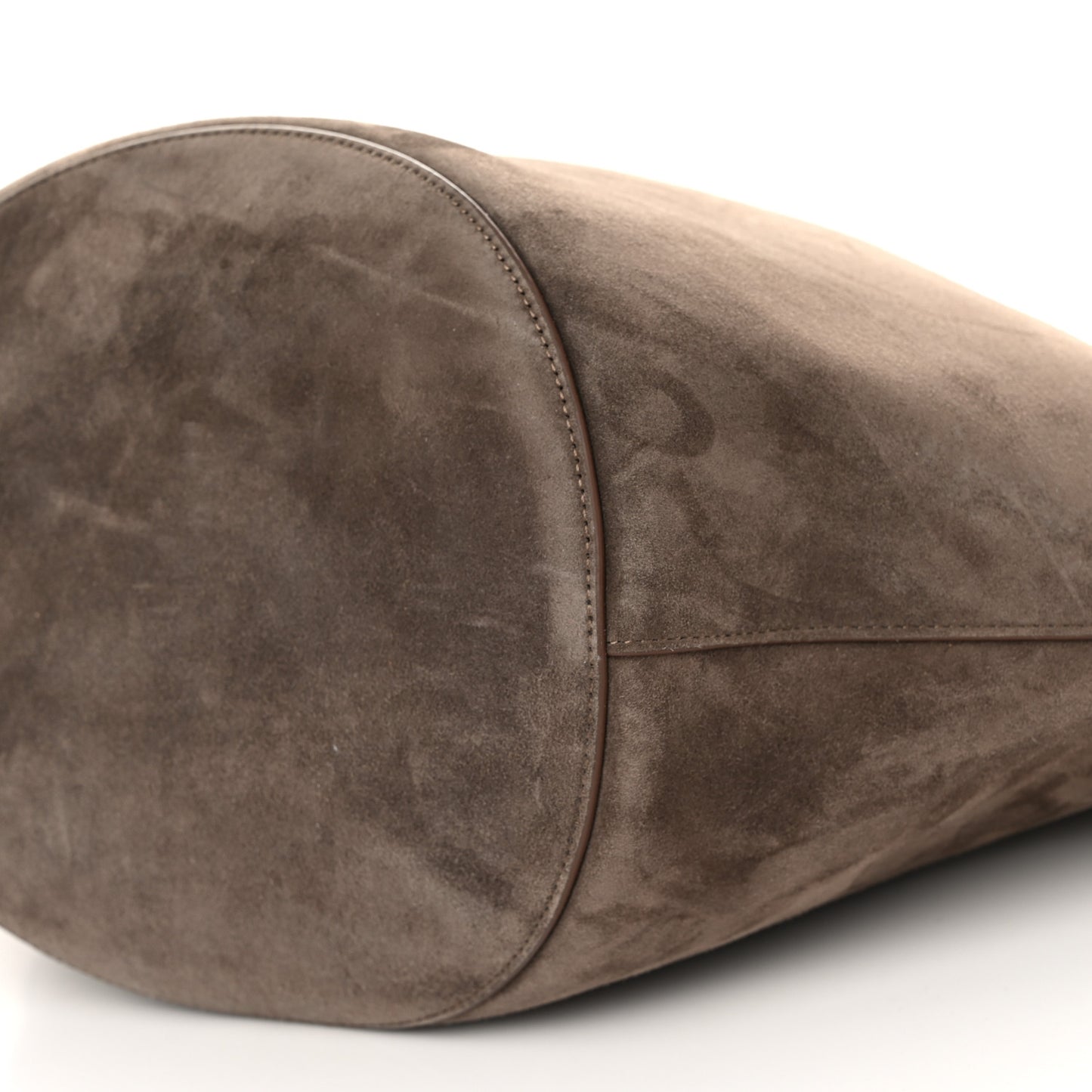 Suede Calfskin Medium Lotus Tote Toffee