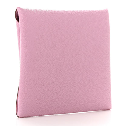 Hermes Chevre Mysore Bastia Coin Purse Mauve Sylvestre 3 of 6