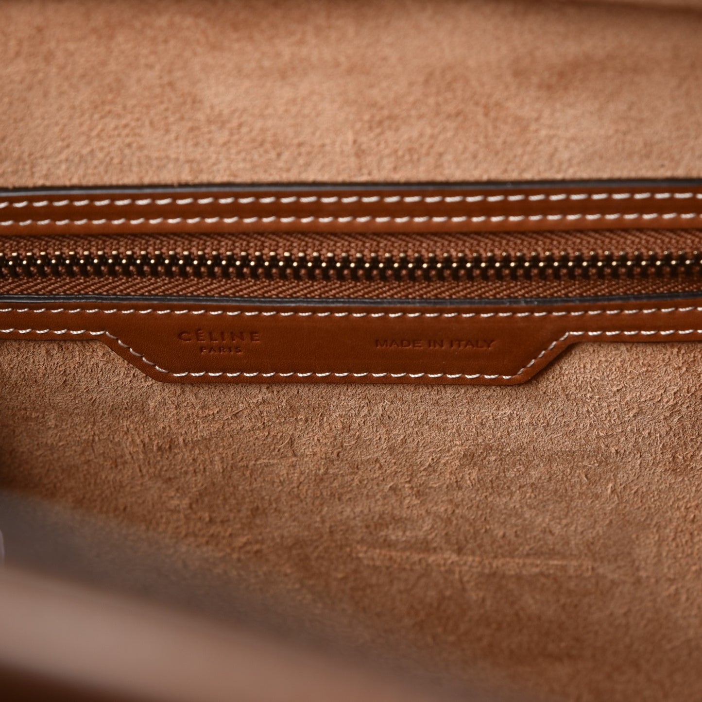 Natural Calfskin Micro Luggage Tan