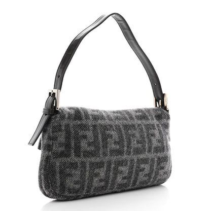 Fendi Wool Zucca Baguette Grey 3 of 10
