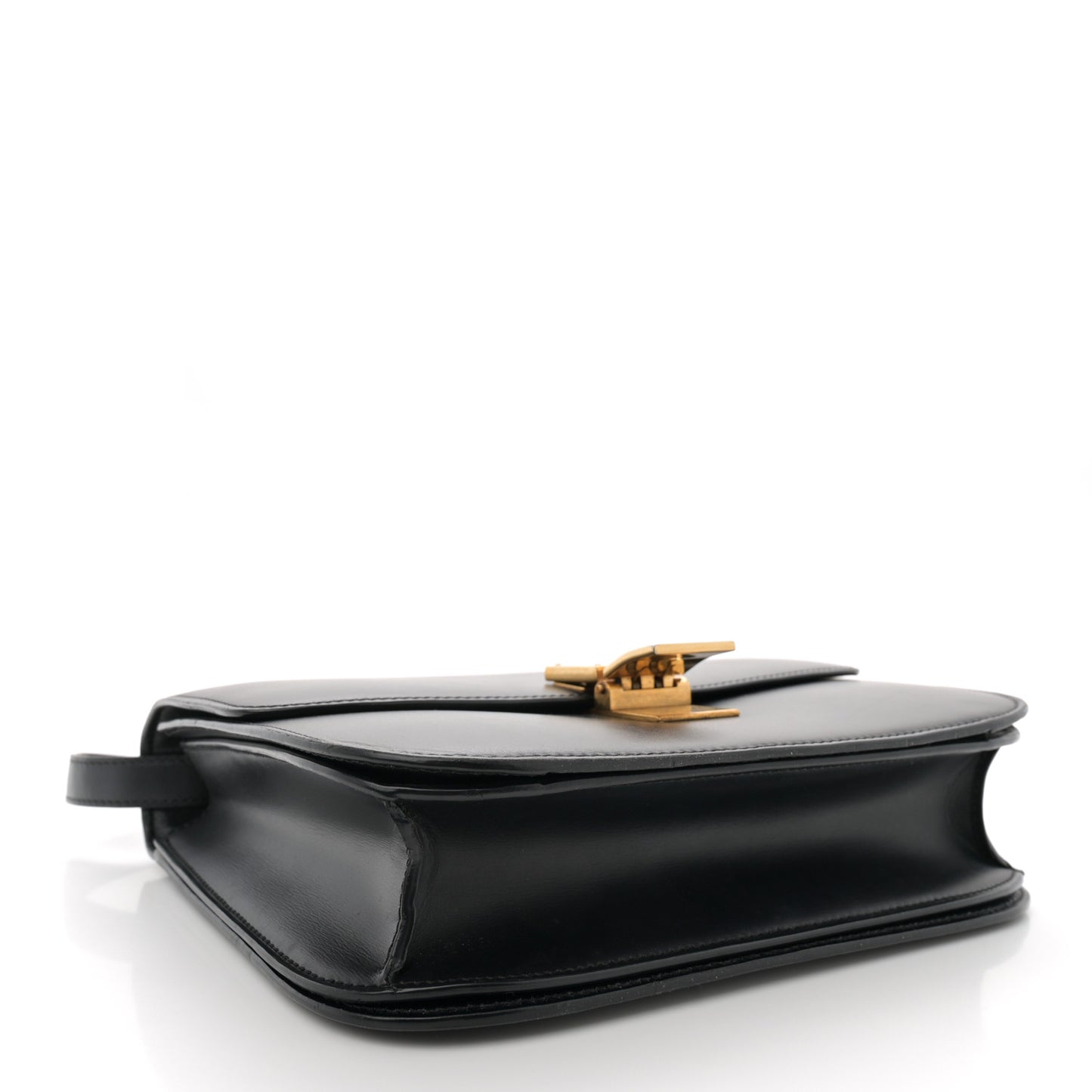 Box Calfskin Medium Classic Box Flap Bag Black