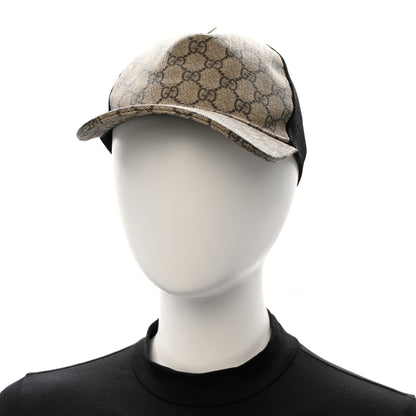 Gucci GG Supreme Monogram Baseball Hat Beige 2 of 11