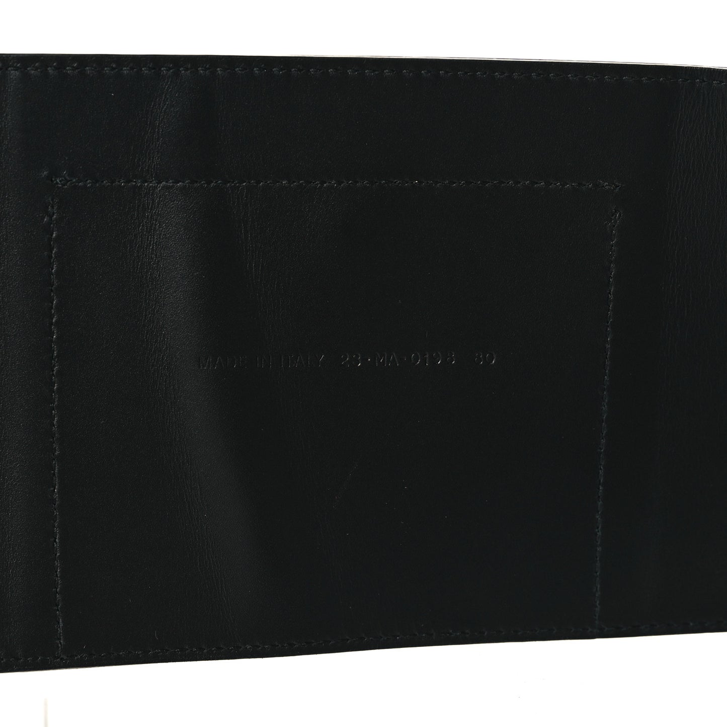 Calfskin Grommet Saddle Belt 80 Black