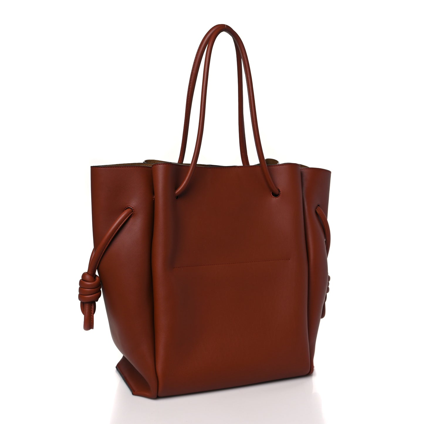Calfskin Medium Flamenco Knot Bag Rust
