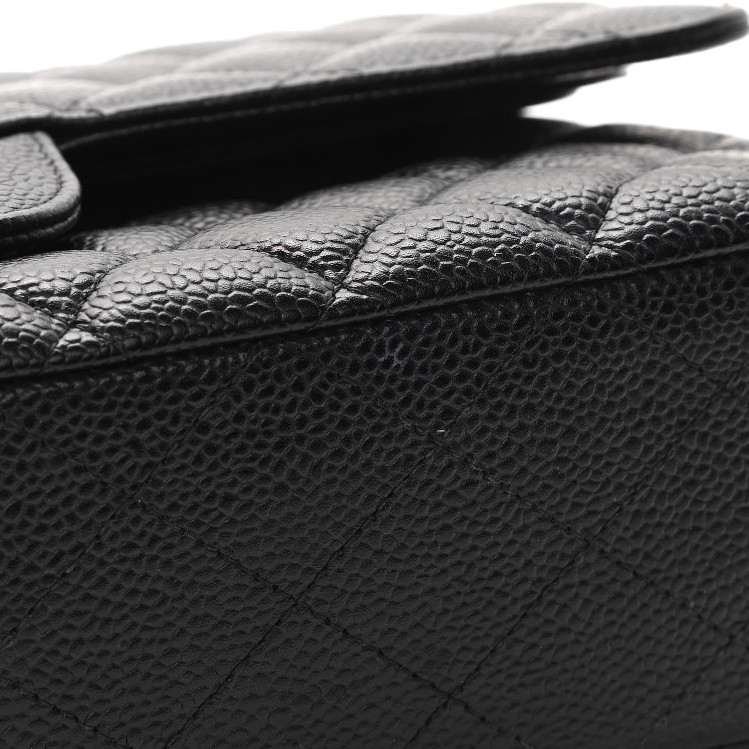Chanel Caviar Quilted Medium Double Flap Black 11 of 12