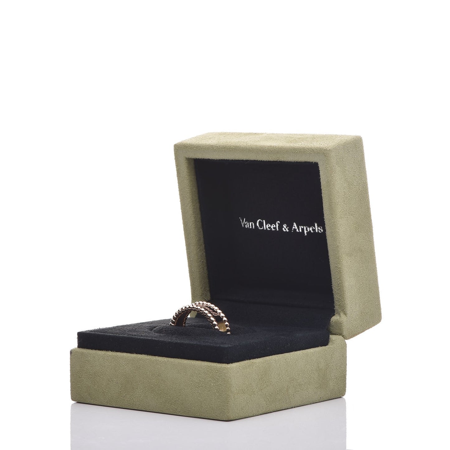 18K Rose Gold Perlee Signature Ring 50 5.25