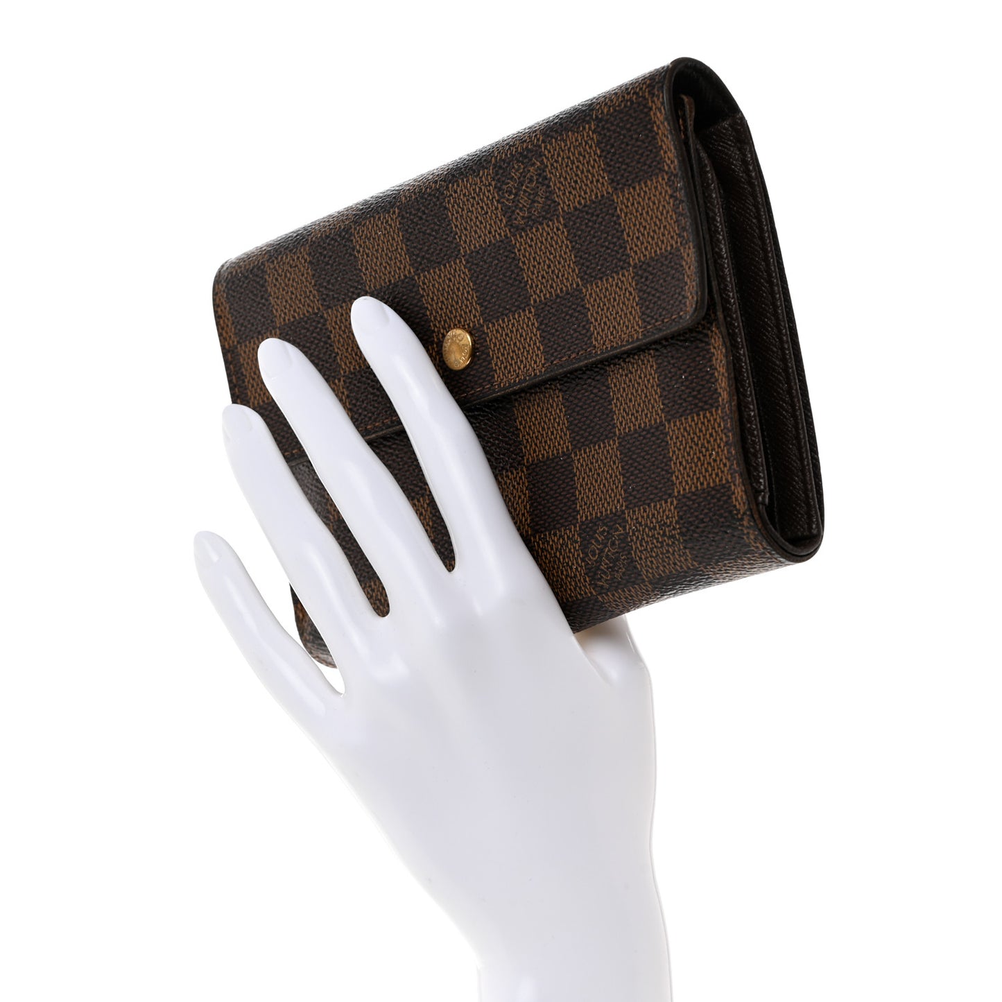 Damier Ebene Porte Tresor Etui Papier Wallet