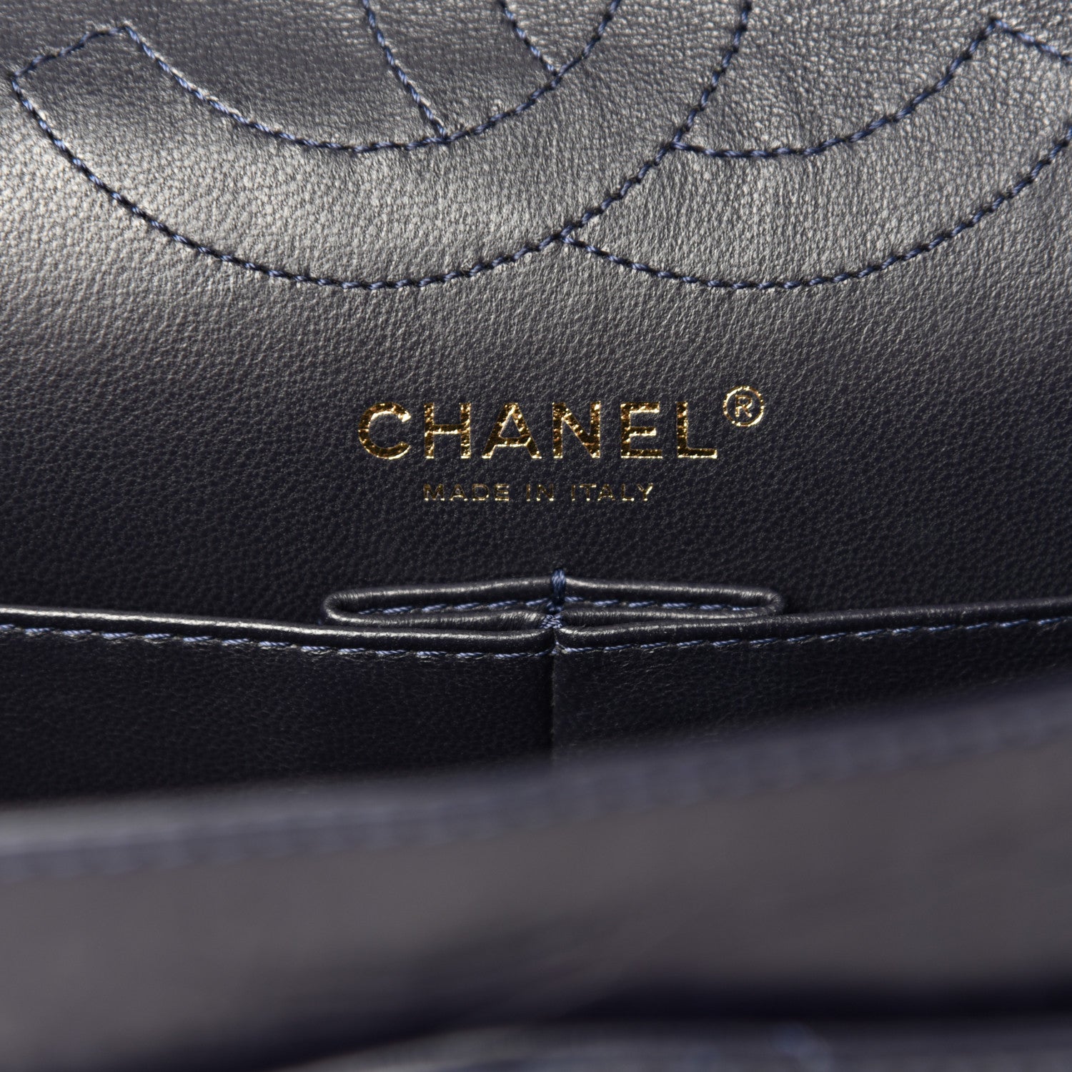 Chanel Aged Calfskin Quilted 2.55 Reissue 226 Flap Navy Blue 6 of 10