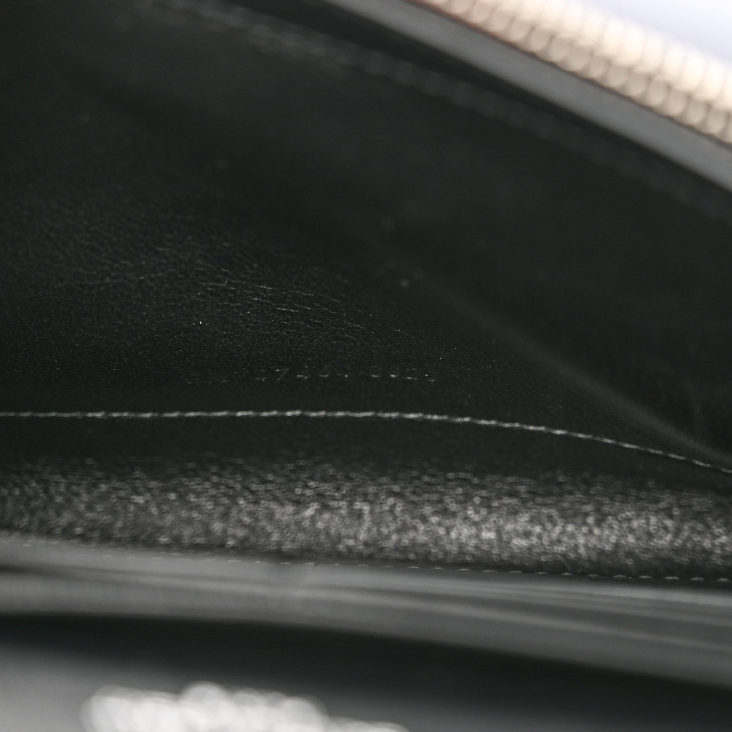 Glazed Calfskin Cassandre Wallet On Chain WOC Black