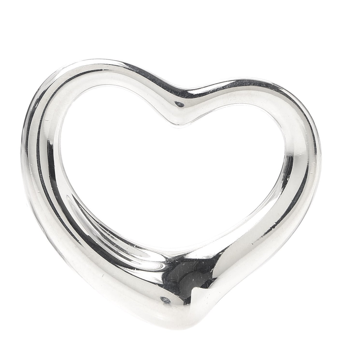 Sterling Silver 27mm Elsa Peretti Open Heart Pendant