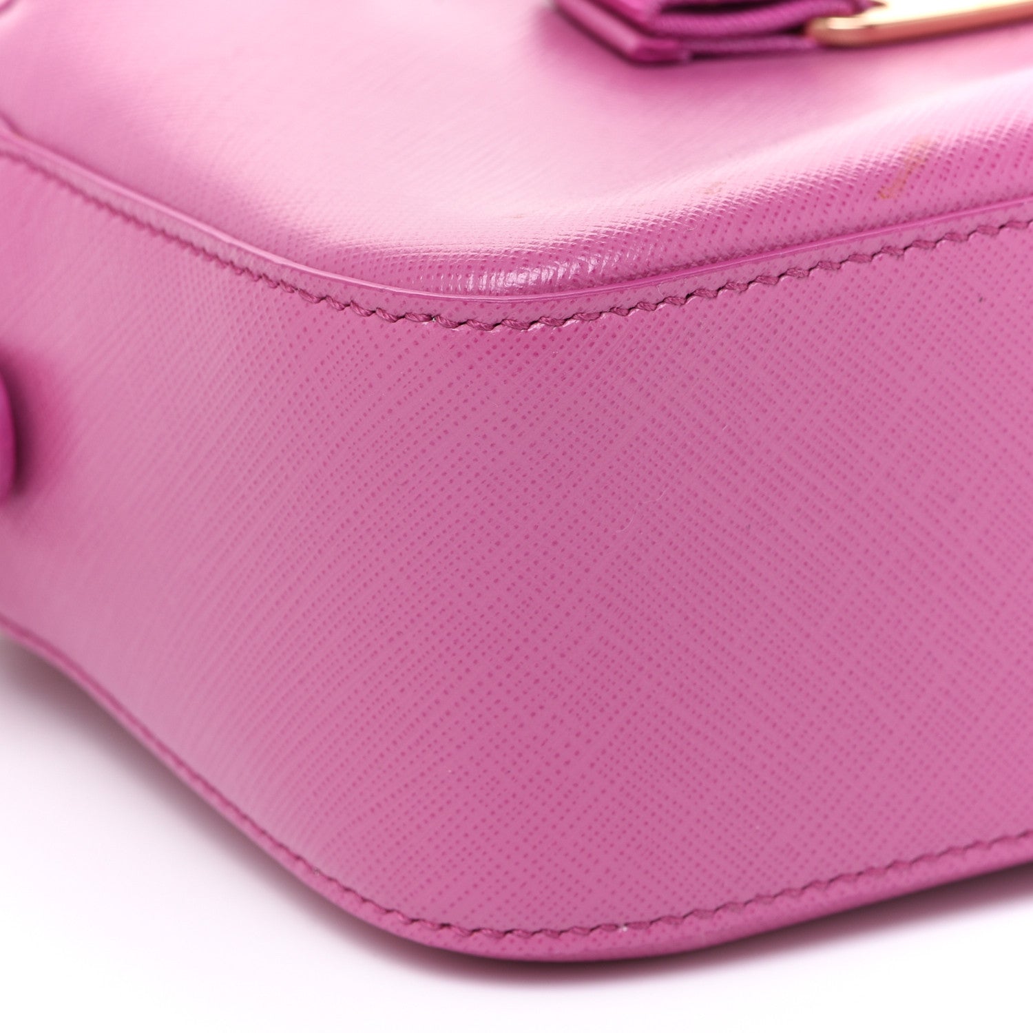 Salvatore Ferragamo Saffiano Lydia Bow Camera Bag Pink 4 of 9