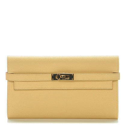 Hermes Epsom Kelly Longue Wallet Soufre 1 of 9