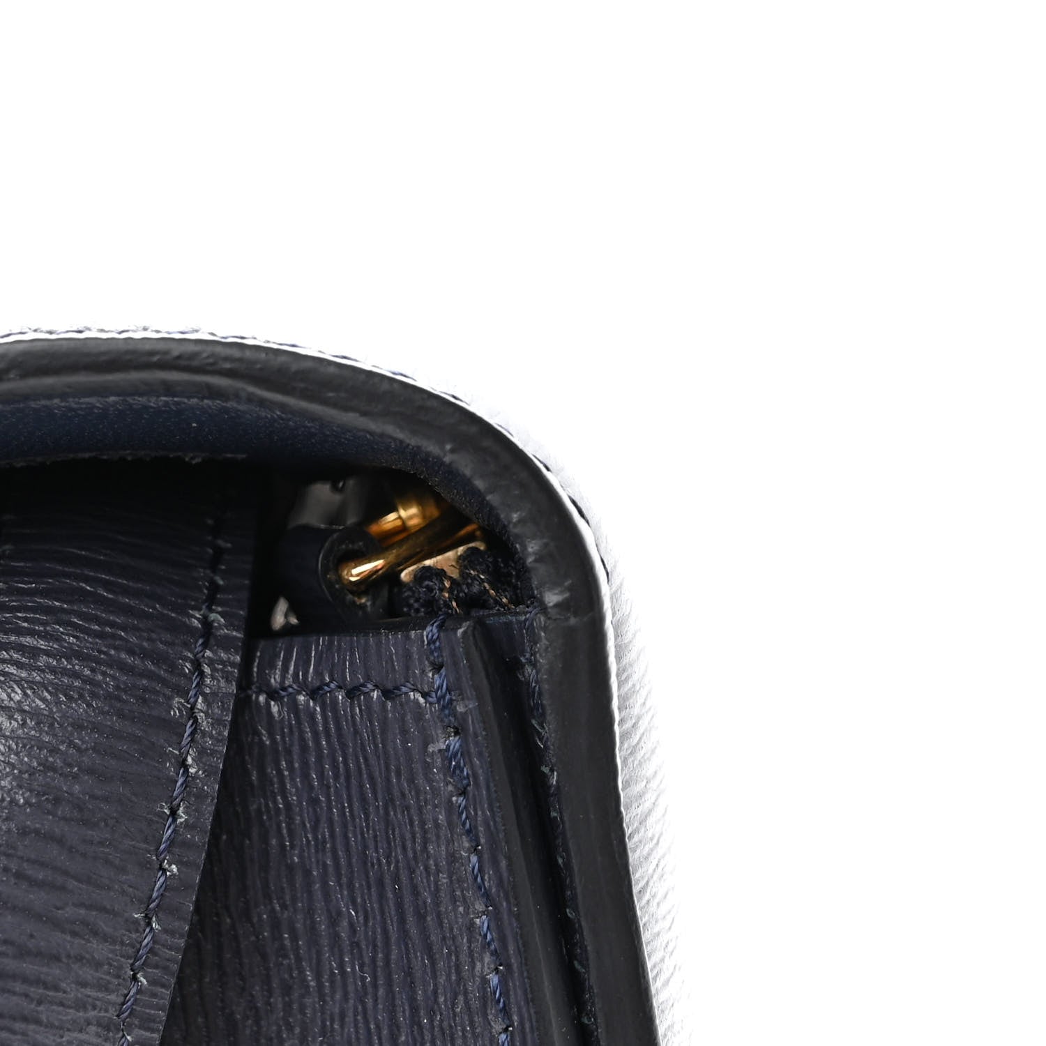 Celine Liege Calfskin Medium Classic Box Flap Bag Dark Blue 13 of 13