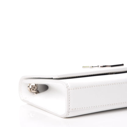 Saint Laurent Smooth Calfskin Small Monogram Kate Satchel Optical White 5 of 9
