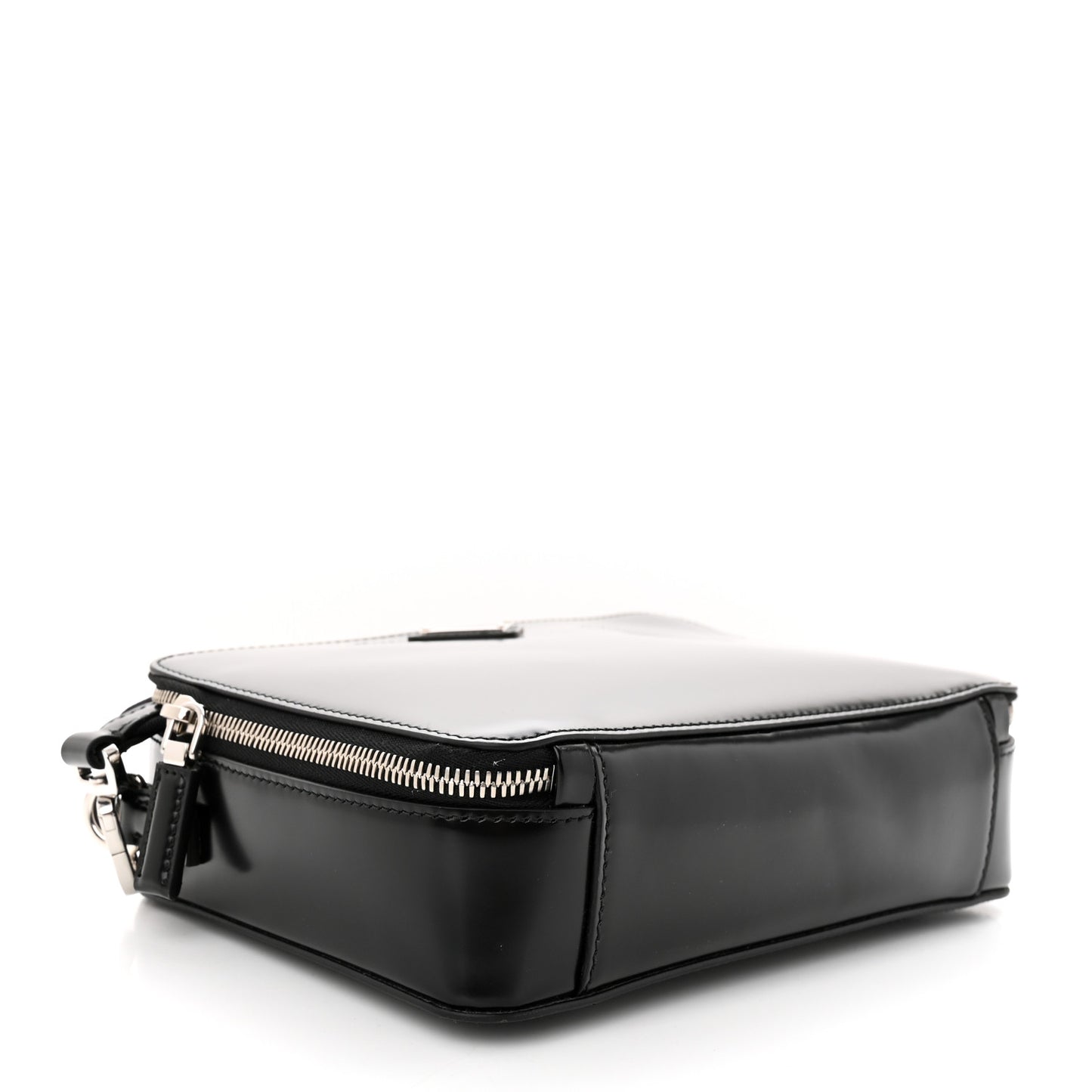 Spazzolato Medium Brique Crossbody Bag Black