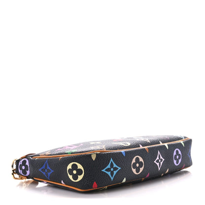 Louis Vuitton Monogram Multicolor Pochette Accessories Black 4 of 12