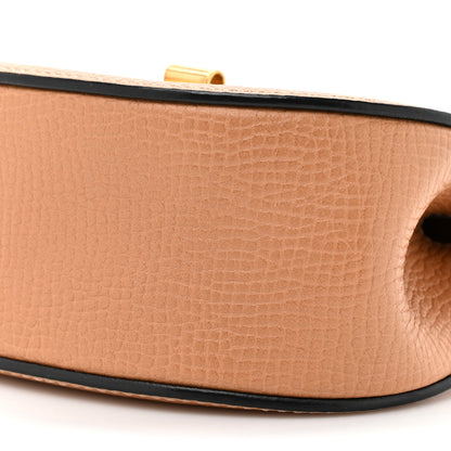 Chloe Grained Calfskin Lambskin Nano Bi-Color Drew Shoulder Bag Beige Yellow 9 of 11