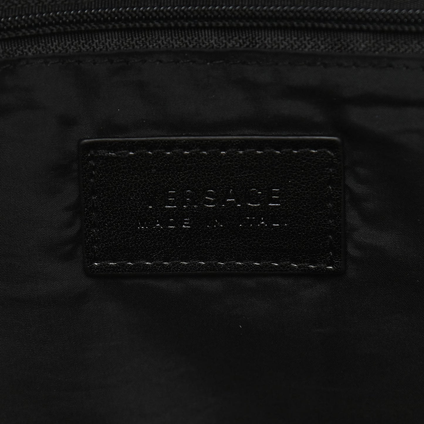 Nylon Baroque Diaper Bag Black
