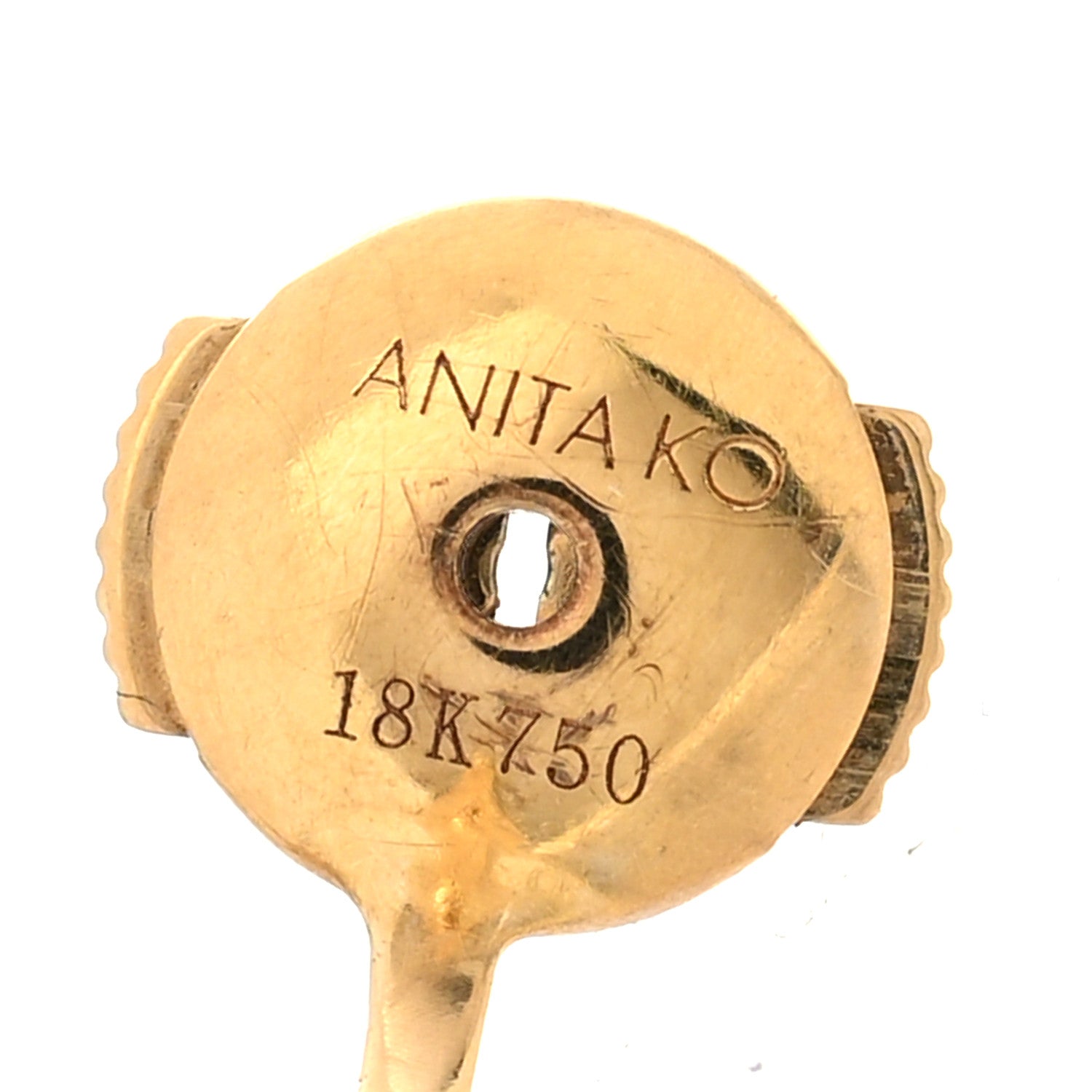 Anita Ko 18K Yellow Gold Diamond Orbit Earrings 4 of 5