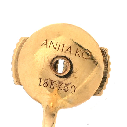 Anita Ko 18K Yellow Gold Diamond Orbit Earrings 4 of 5