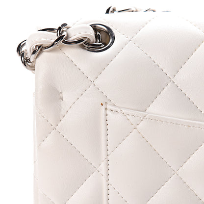 Chanel Lambskin Quilted Jumbo Double Flap White 8 of 14