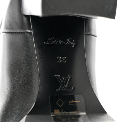 Louis Vuitton Calfskin Monogram Star Trail Chelsea Ankle Boots 38 Black 7 of 7