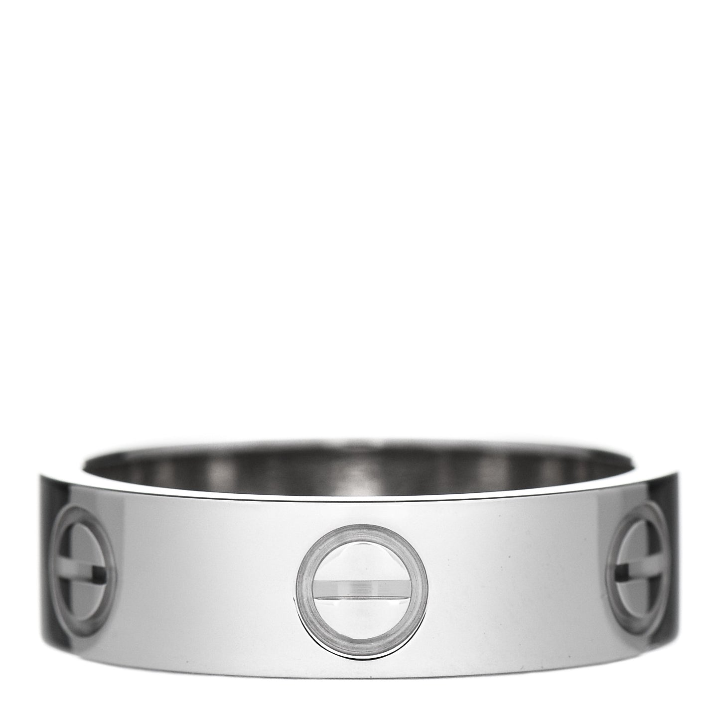 18K White Gold 5.5mm LOVE Ring 53 6.25